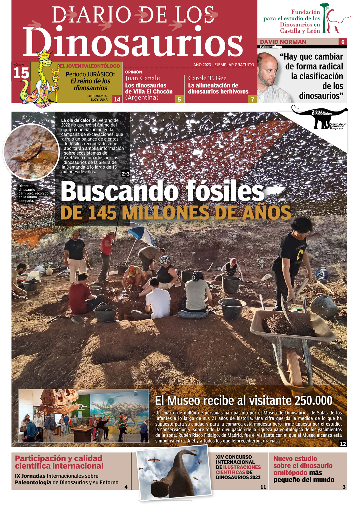 Ya está disponible el último Diario de los Dinosaurios en el Museo de